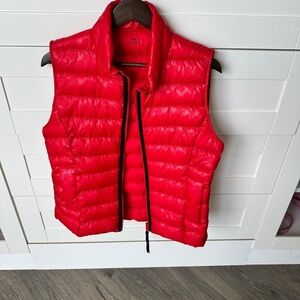 Coach red puffer vest. Like new